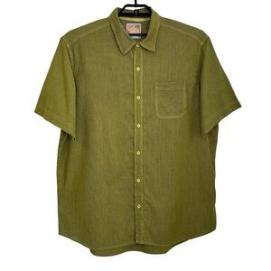 Margaritaville Its Five O’clock Somewhere Mens Short Sleeve Button up XXL Green